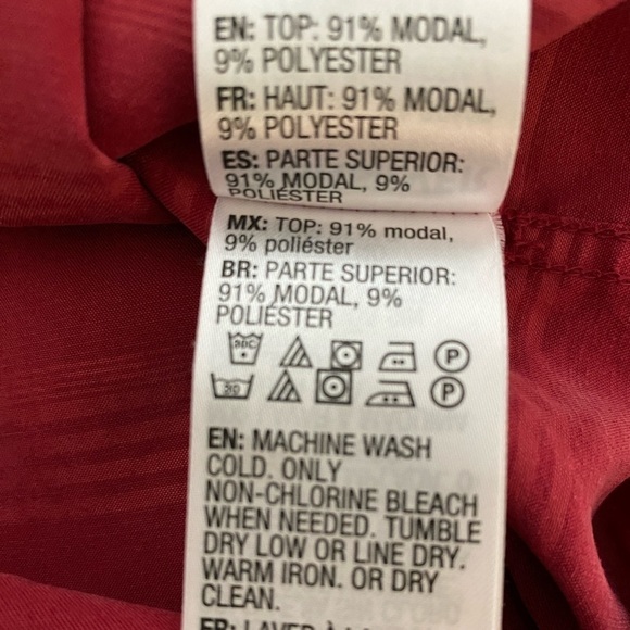 QUIKSILVER Red Striped Collared Short Sleeve Shirt Men L Large Modern Fit - Picture 5 of 6